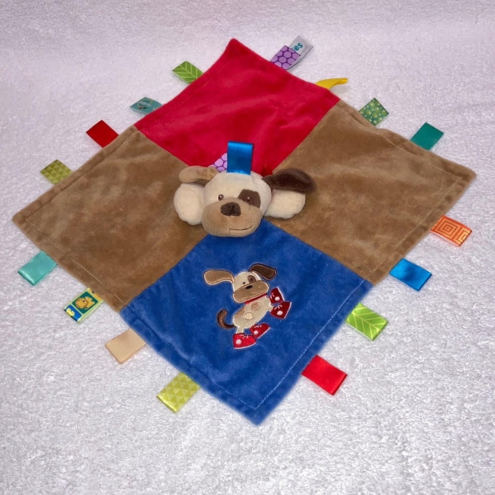 Taggies Mary Meyer puppy dog lovey security blanket Blankie